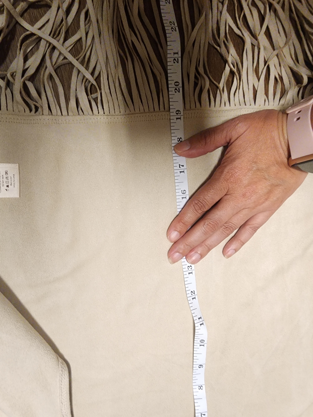 Do everything in love Cream Fringe Sleeveless Drape Vest - Picture 3 of 4